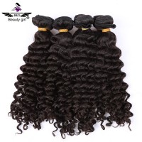 deep Wave human hair ponytail Virgin Indian Hair 100 Unprocessed human hair wigs for black women