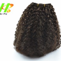 Wholesale heat resistance  hair extensions Synthetic kinky Curly Hair Weave