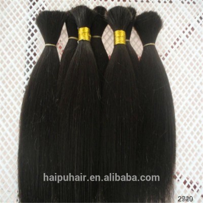 Unprocessed silky straight no chemicl and no any synthetic human india hair bulk