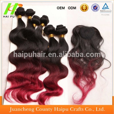 High quality cheap factory price high temperature resistant ombre synthetic hair weft