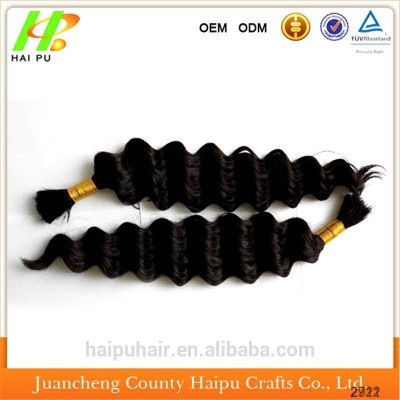 long synthetic futura mixed human hair loose deep 1B color hair human bulk