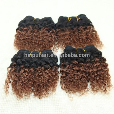 Wholesale Price Short Curly Two Tone Synthetic Braiding Hair On Sale