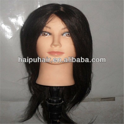 synthetic fiber mannequin head to be used into the cutting for apprentices